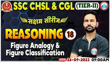 SSC CHSL & CGL 2023 Tier 2, Figure Analogy & Classification Reasoning, CGL Reasoning Class Rahul Sir