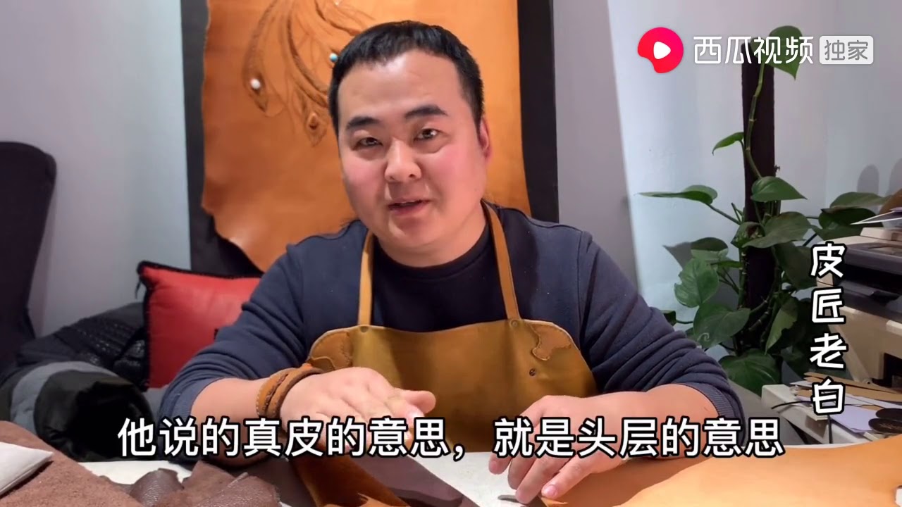 手工皮艺第2课，如何识别头层牛皮真假？一看二烧三闻味，真妙招   【从零基础学手工皮具】免费教程高清播单视频在线观看   西瓜视频