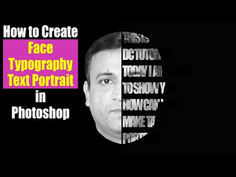 Face Typography Text Portrait Photoshop Tutorial