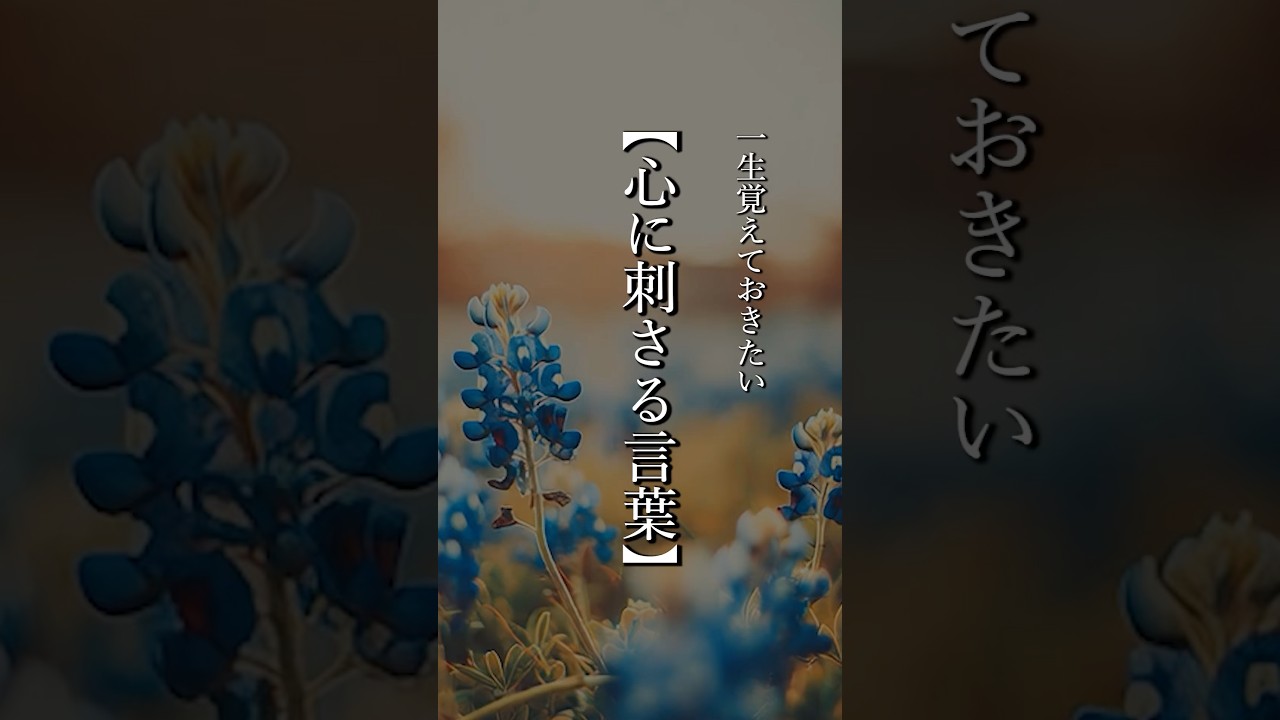 【心に刺さる言葉】 #shorts #名言 #言霊 #引き寄せ #人生