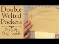 Double Welted Pockets: Step by Step Instructions to the perfect pocket!