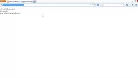 Curso php - Operadores de incremento