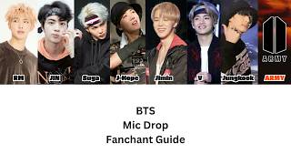 BTS Mic Drop Fanchant Guide