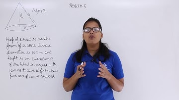 Class10th – Volume of Right Circular Cone Problem-5 | Surface Area and Volumes | Tutorials Point