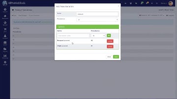 Product Variations in AllProWebTools 4.62