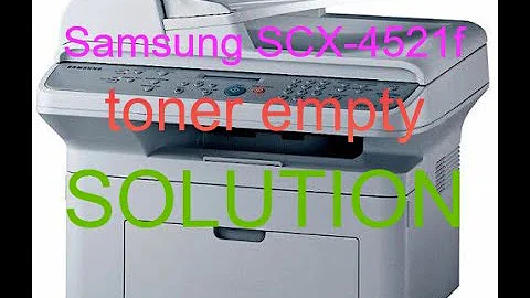 Samsung SCX-4521f toner empty error, reset cartridge count - SOLUTION