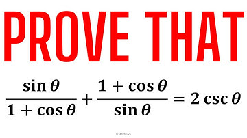 PROVE this Trigonometric Identity | Fast & Easy Tutorial