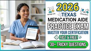 2026 Texas Medication Aide Exam Prep: Master Your Certification Requirements With Ease