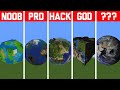 NOOB VS PRO VS HACKER Minecraft Pixel art✨Earth