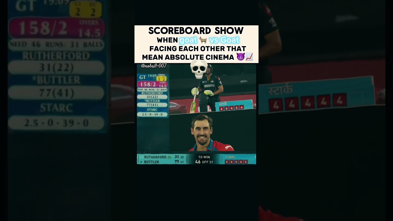 GOAT vs GOAt: Jos Buttler Goes Berserk Against Starc | DC vs GT 2025” 