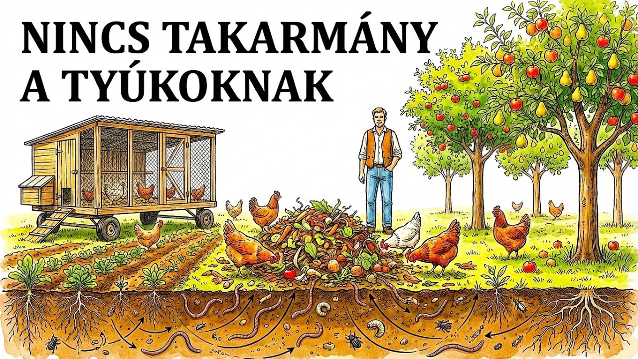 INGYEN csirketakarmány egész évben: a 3 rendszeren alapuló háztáji módszer