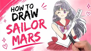 How to Draw Sailor Mars - Easy Kawaii Manga for Beginners