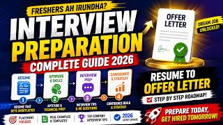 🔥 Interview Preparation for Freshers | Resume to Offer Letter Complete Guide | Placement Tips Tamil