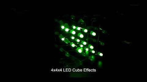 4x4x4 LED Cube Demo