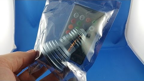 ✅ 2$ 5W RGB E27 LED bulb IR Remote from AliExpress Unboxing euro app 🔝 Haul Unbox Therapy