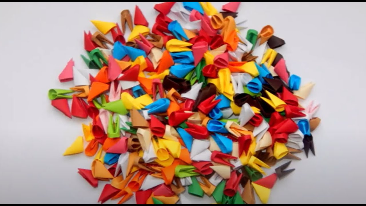 3D Origami Pieces Tutorial - YouTube