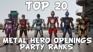 [TokuCenter] Top 20 Metal Hero Openings A (Party Ranks)