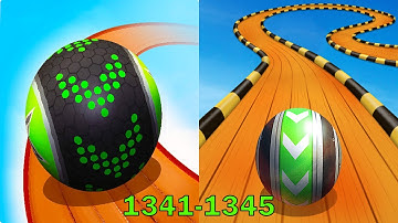 Going Balls VS Sky Rolling Balls - SpeedRun Gameplay Level 1341-1345