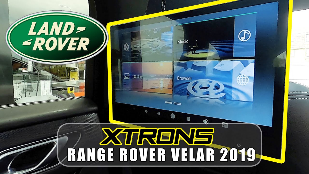 Range Rover Velar 2019 Factory Style Rear Headrest Screens With Youtube