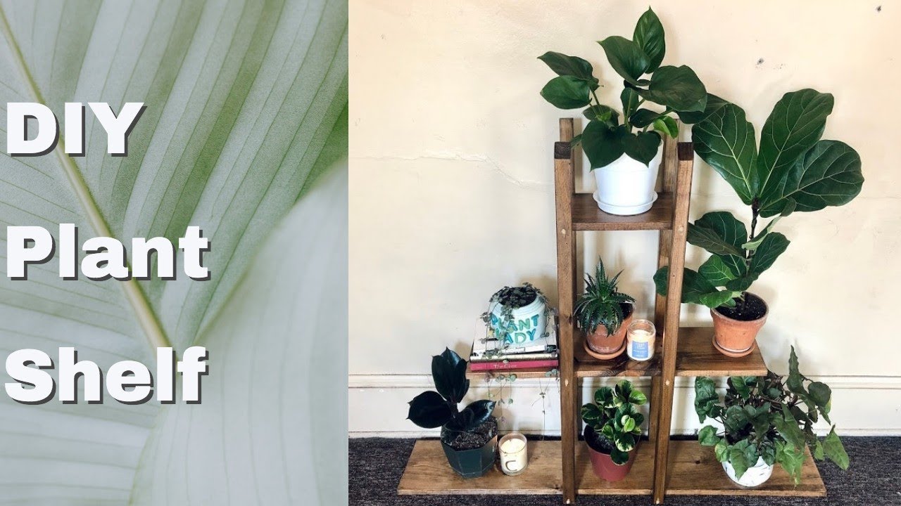 DIY Plant Shelf | how to build a three tier plant shelf 
