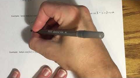 9.5 - Solving Trigonometric Equations (Part 3)