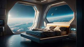 2 Hour: Living on a Spaceship Orbiting a Planet (Ambience Video)