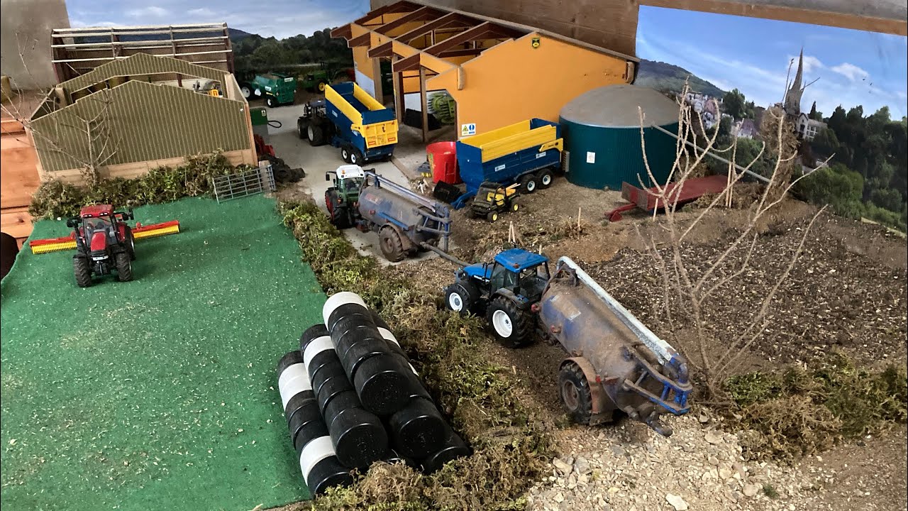 DAY 12 ON THE 1.32 MODEL FARM DIORAMA DISPLAY - YouTube