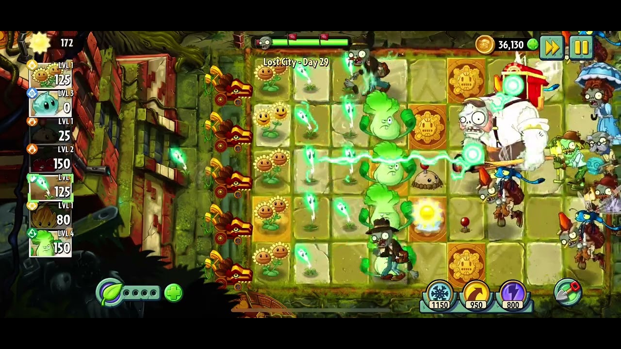 Plants vs Zombies 2 - Lost City - Day 29 - 2025 Gameplay - YouTube