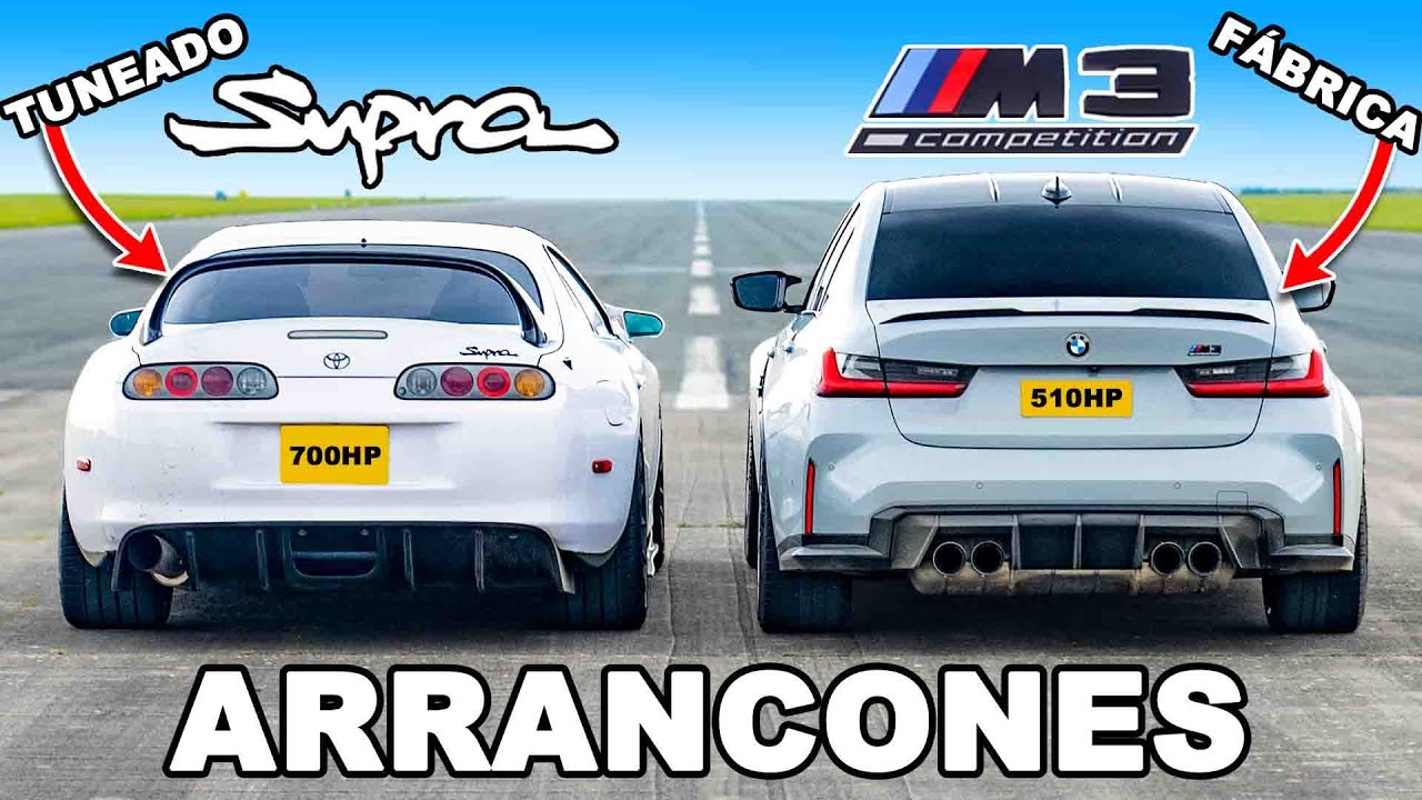 Supra Mk4 de 700 hp vs BMW M3: ARRANCONES - YouTube