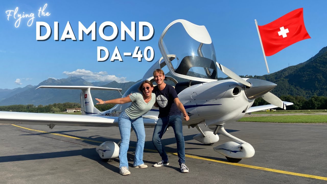 Trying out the Diamond DA40 in Locarno, Switzerland YouTube