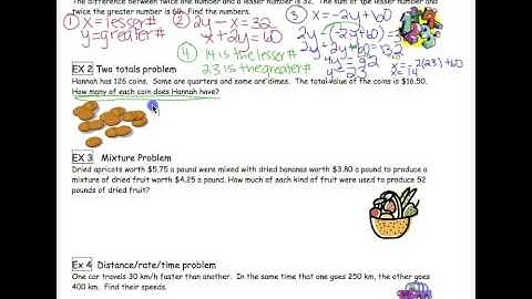 3.1/3.2 Applications of Linear Systems