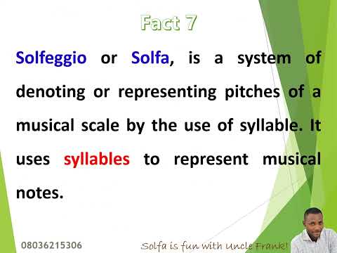 Some facts about the origin and history of Solfa Notation (Tonic Solfa).