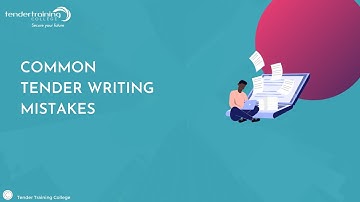 Tender writing mistakes–structure