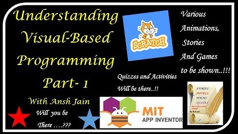 Understanding Visual Based Programming | With MIT App Inventor and Scratch | Part-I