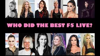 Who Did The Best F5 Live? - 12 Singers