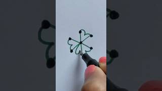 Very Easy Beginners Rangoli Designs| 3*2 Dots Daily Use Kolam Design #rangoli #youtubeshorts #shorts