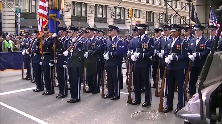 USAF Honor Guard - NYC Veteran's Day Parade 2013 - DayDayNews