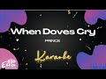 Prince  when doves cry karaoke version original music