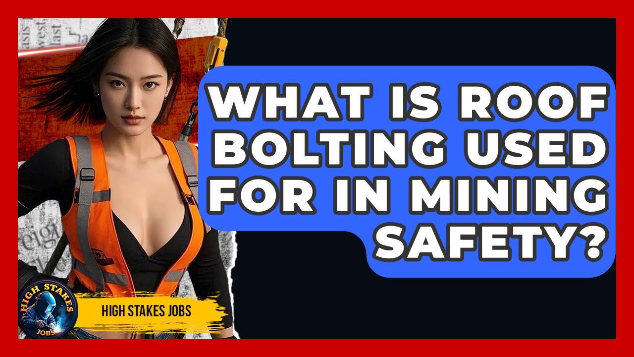 What Is Roof Bolting Used For In Mining Safety? - High Stakes Jobs