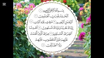 سورة الفاتحة بصوت البراء مجدي