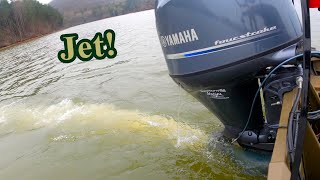 Yamaha 80hp Jet Outboard in Action!!!  (my fishing jet)
