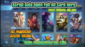 Script Data Open Full All Card Hero Patch Tebaru Melissa || No Password || No Clickbait - #8