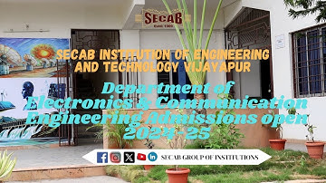 Department of Electronics & Communication Engineering Admissions open 2024 25