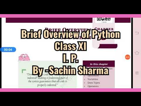 Brief Overview of Python Class 11 IP - YouTube