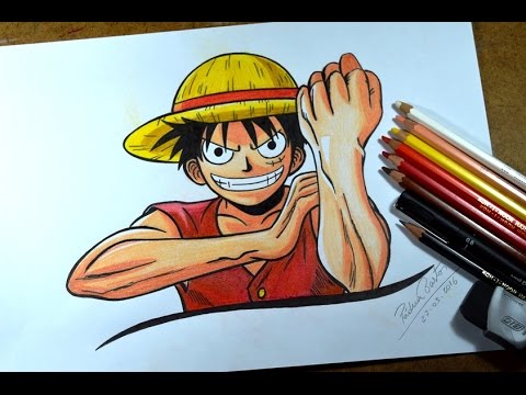Como desenhar o Luffy do One Piece - passo a passo 
