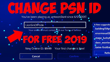 How to Change Your PlayStation Name (PSN ID) for Free 2019