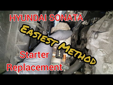 How to replace the starter on Hyundai Sonata 2009-2014