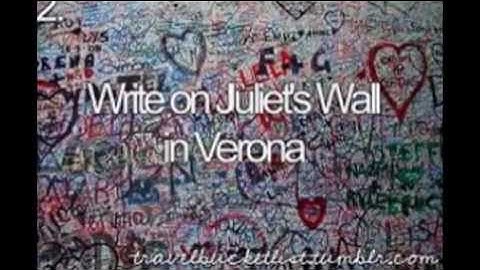 Bucket list slide show