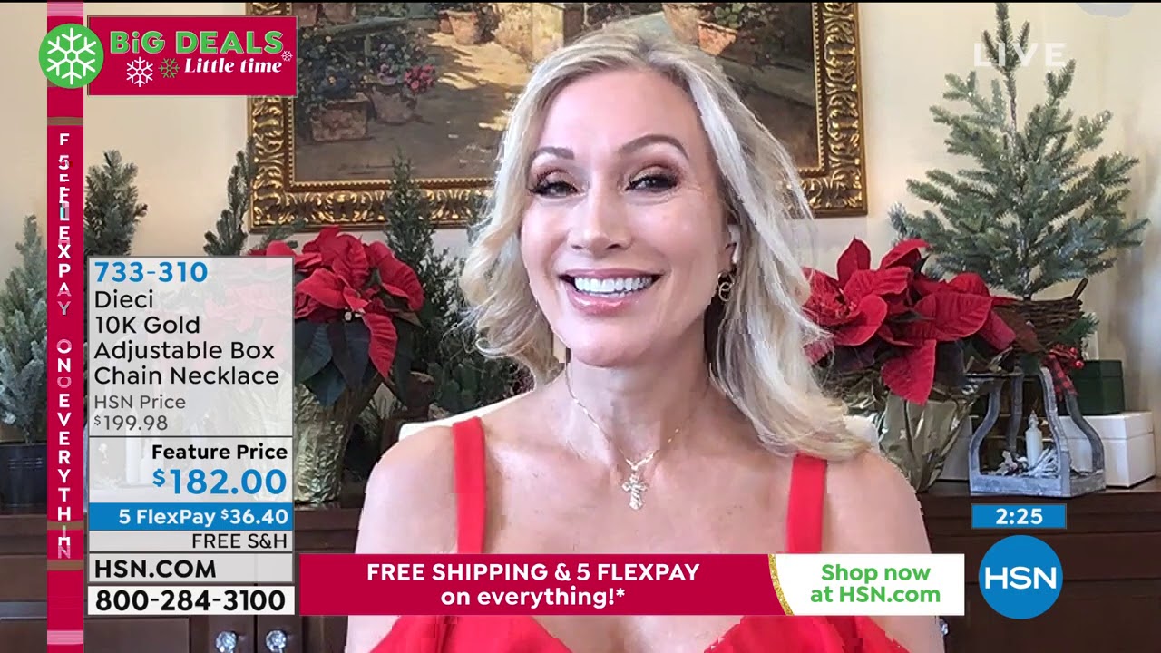 Dieci 18" 10K Gold Adjustable Box Chain Necklace