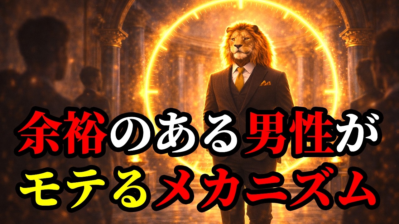 【余裕のメカニズム】なぜ余裕がある男はモテるのか｜科学的に解説